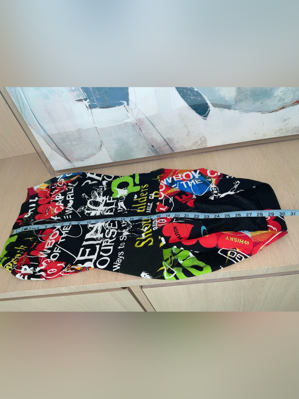 Vivienne Westwood Black Graphic Midi Skirt with Multicolor Print - Picture 12 of 15